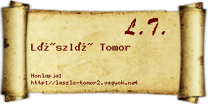 László Tomor névjegykártya